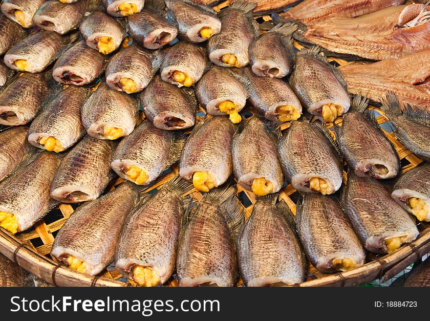 Dry Gourami fish : Thai style food