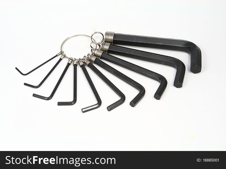 Hex key wrench accessories set 10 pieces. Hex key wrench accessories set 10 pieces