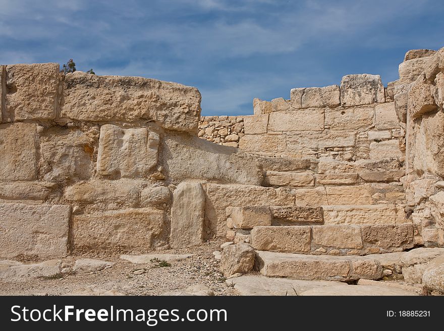 Kourion Place in Cyprus Ancient ruins of a town. Kourion Place in Cyprus Ancient ruins of a town