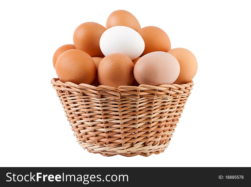Basket Filled With Eggs