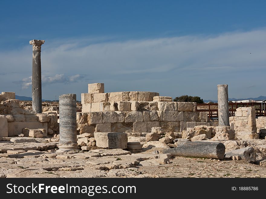 Ancient Ruins In Kourion Place