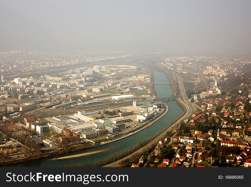 Panoramic View Of Grenoble
