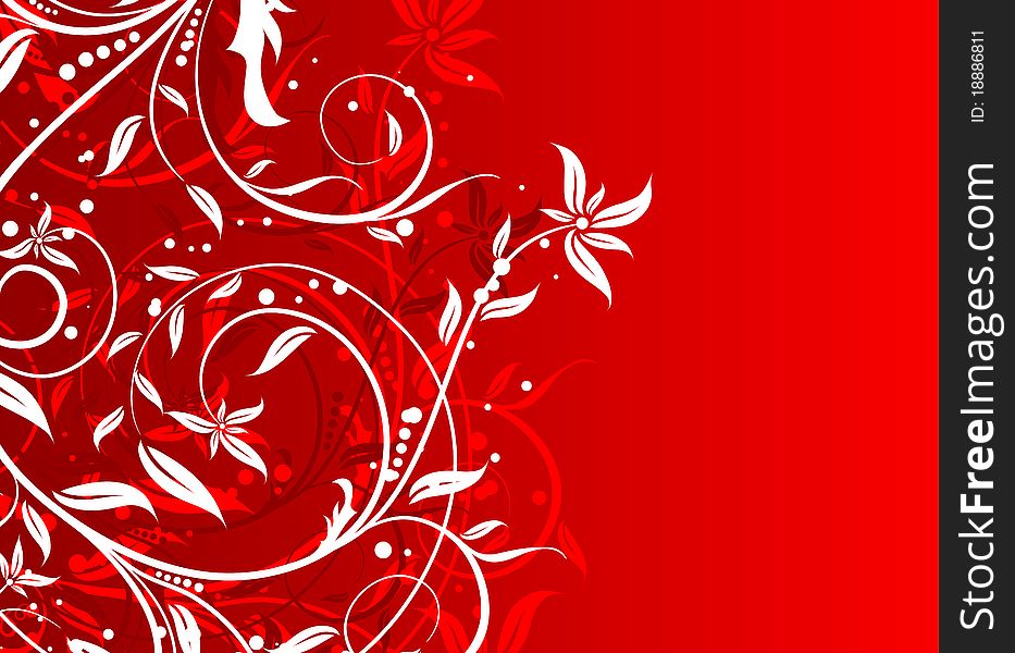 Floral Abstract Background,