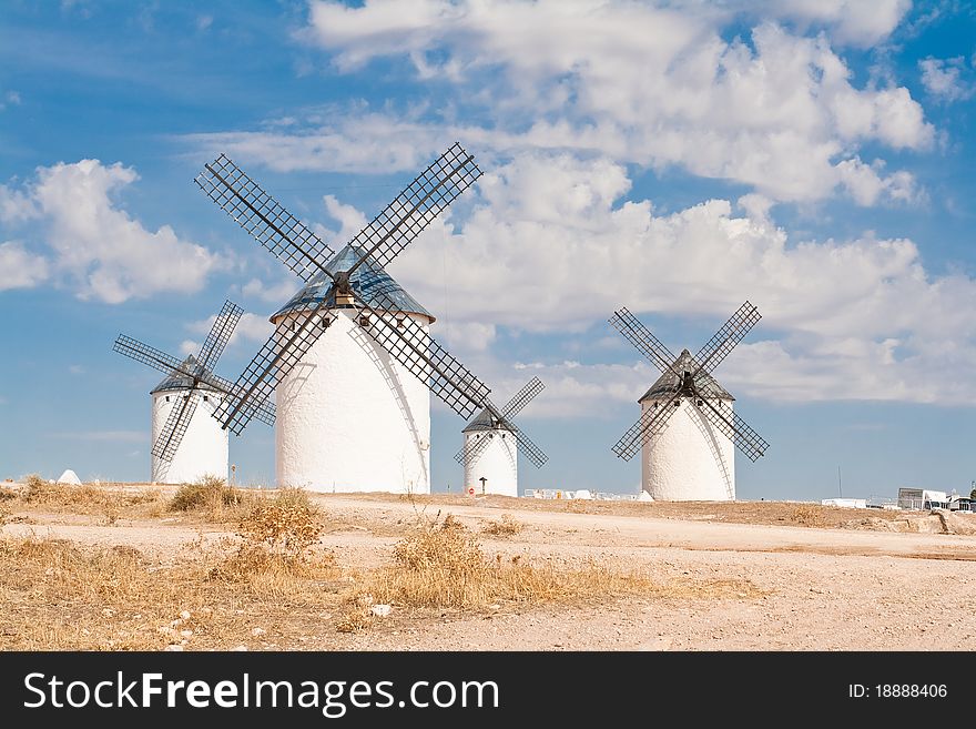 Windmills at Campo de Criptana (Spain)