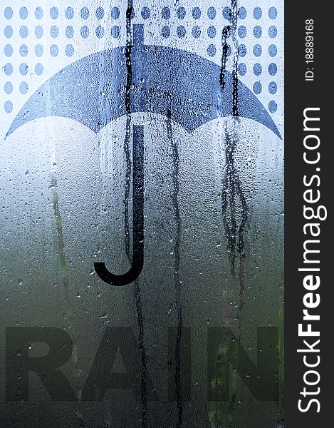 Rain And Umbrella