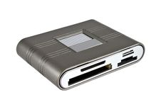 Card Reader On White Background Royalty Free Stock Photography