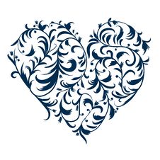 Floral Ornament Heart Shape For Your Design Royalty Free Stock Photo Floral Ornament Heart Shape For Your Design Royalty Free Stock Photo