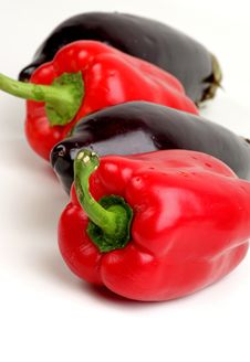 Eggplants And Peppers Stock Photos Eggplants And Peppers Stock Photos