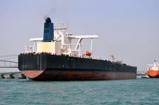 Tanker Docked At The Pier Royalty Free Stock Image Tanker Docked At The Pier Royalty Free Stock Image