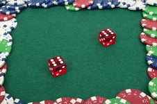 Dice And Chips Stock Image Dice And Chips Stock Image