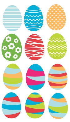 Set Of Easter Eggs Royalty Free Stock Photo