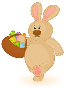 Cartoon Little Toy Bunny Stock Images