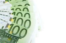 100 Euro Banknotes Royalty Free Stock Photo