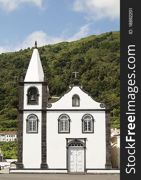 Church of St. Cruz das Ribeiras, Pico island, Azores. Church of St. Cruz das Ribeiras, Pico island, Azores