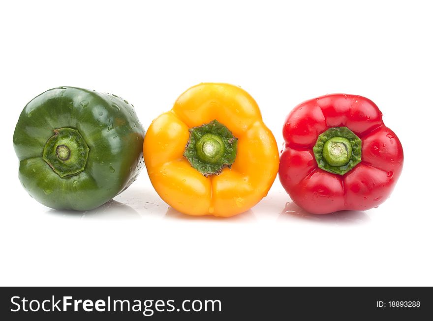 Bell peppers isolated