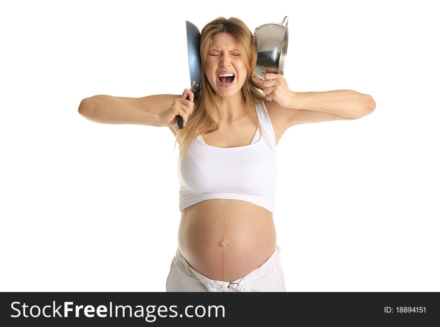 Dissatisfied With The Pregnant Woman