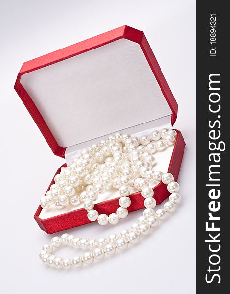 Pearls In A Red Box