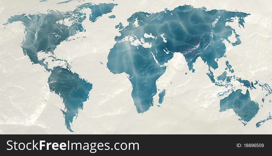 world map ice