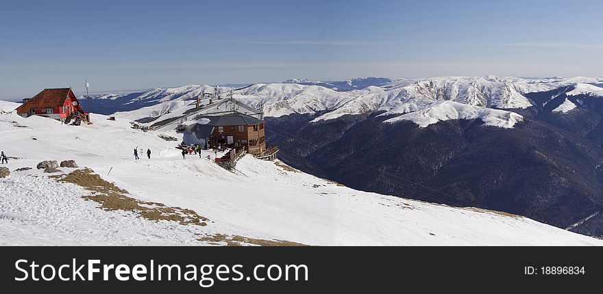 Winter resort and landscape in Carpathians Mountains. Winter resort and landscape in Carpathians Mountains