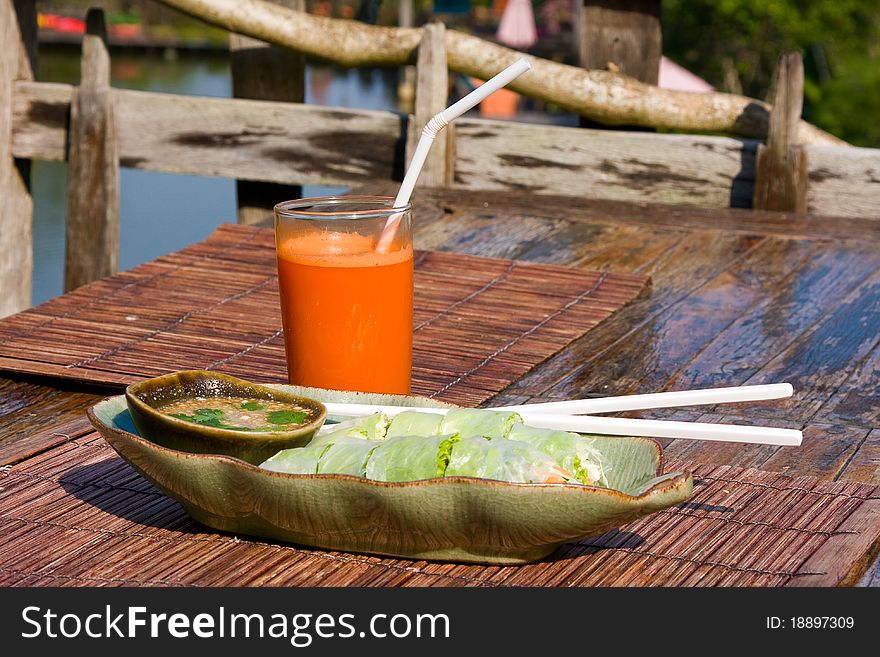 Vegetarian Breakfast On The Table