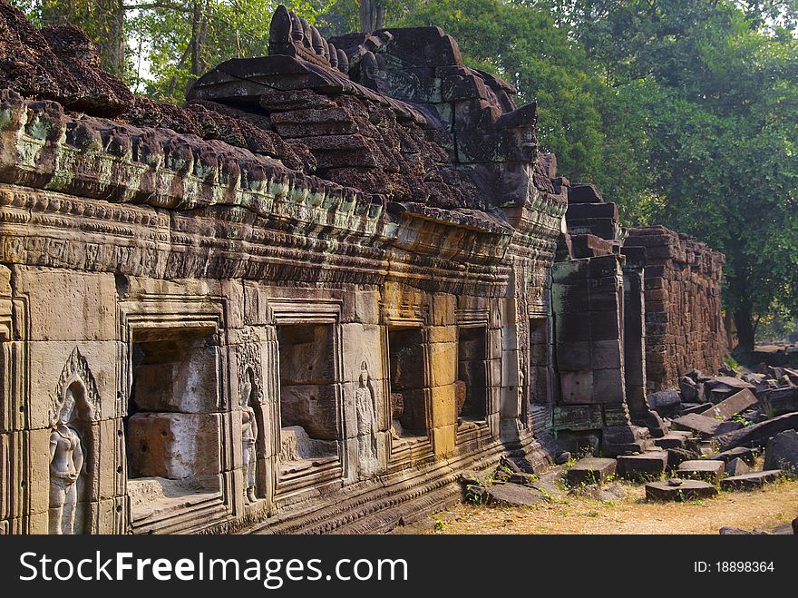 Ta Phrom Temple In Angkor