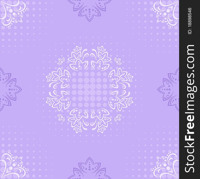 Abstract lilac background with a symbolical flower pattern. Abstract lilac background with a symbolical flower pattern