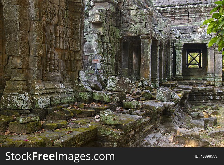 Ta Phrom Temple In Angkor