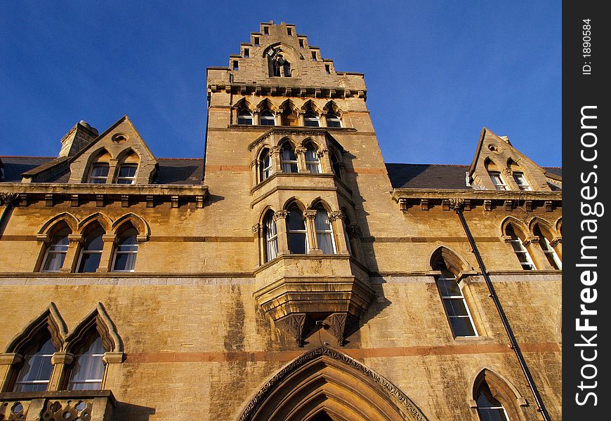 Front gate of ChristChurch College Oxford England