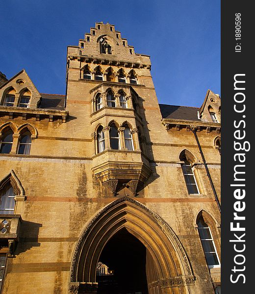 Front gate of ChristChurch College Oxford England