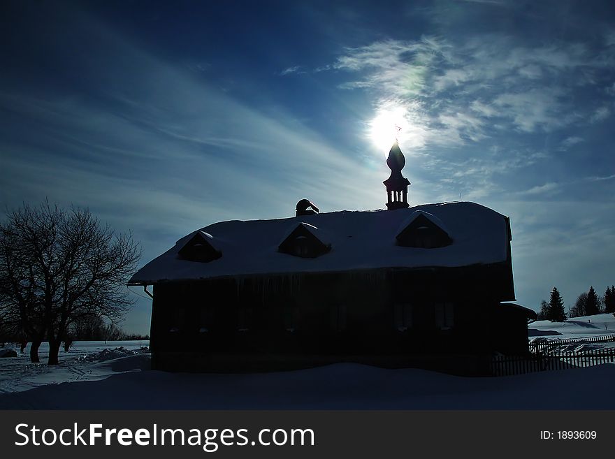 Winter fair weather in mountains. Winter fair weather in mountains