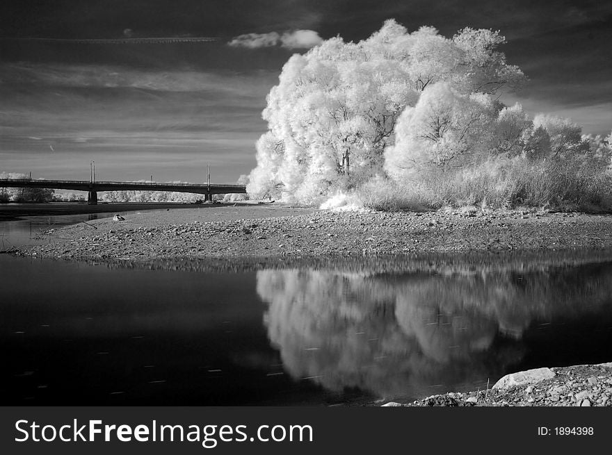 Lake in infra red