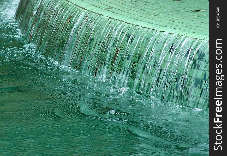 Waterfall Fountain in public park