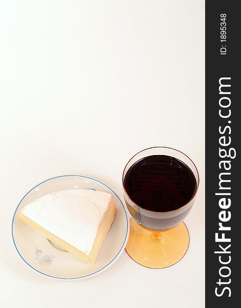 Cheese and red wine