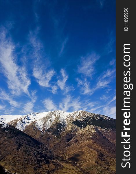 Winter landscape on naional park pelister, macedonia