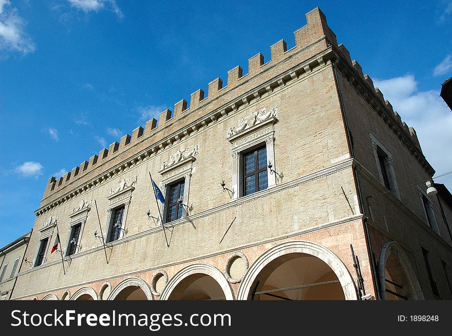 Local government building in Pesaro (ITALY). Local government building in Pesaro (ITALY)