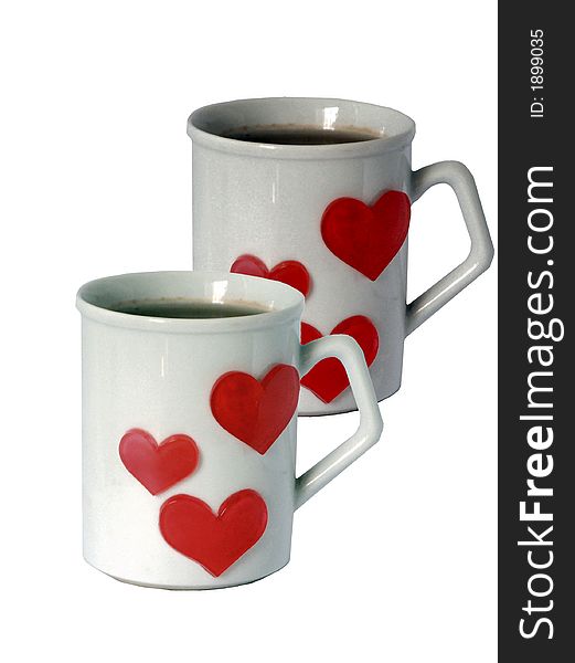 Cup of tea for Valentine morning. Cup of tea for Valentine morning