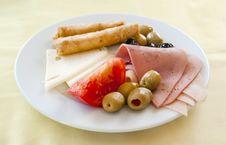 Light Breakfast In Mediterranean Resort Stock Photography Light Breakfast In Mediterranean Resort Stock Photography