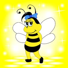 Smiling Bee Royalty Free Stock Image