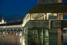 Lucerne, The Chapel Bridge Stock Photography Lucerne, The Chapel Bridge Stock Photography