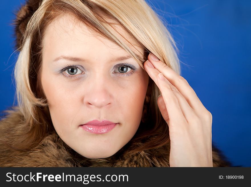 Young Woman Having A Headache Close Up