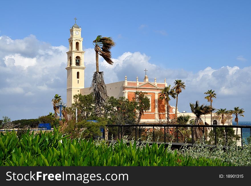 The centre of old city of Jaffa, Israel