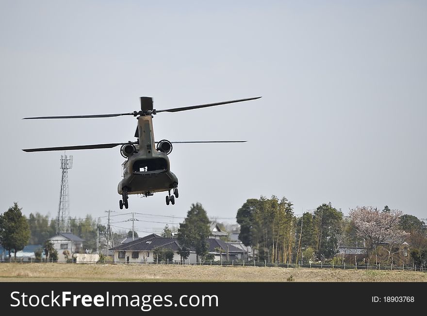 Chinook is a twin-engine, tandem rotor medium-lift helicopter.