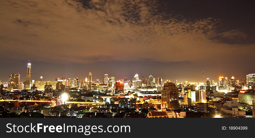 City At Night, Bangkok,Thailand