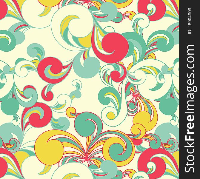 Beautiful cute floral seamless background. Beautiful cute floral seamless background