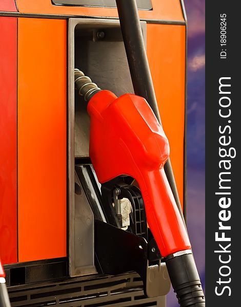 Oil filling equipment in petrol station. Oil filling equipment in petrol station