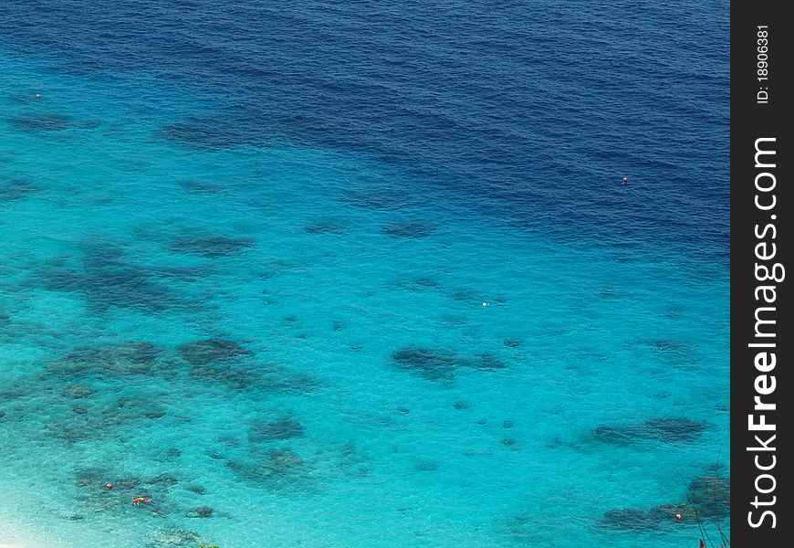 Background of calm blue sea