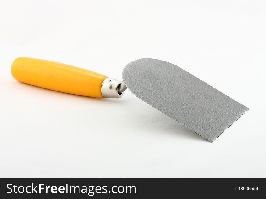 Trowel on neutral  background; isolated