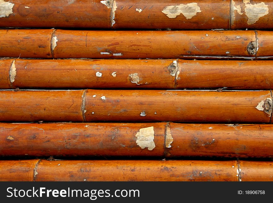 Close-up bamboo background texture with columns