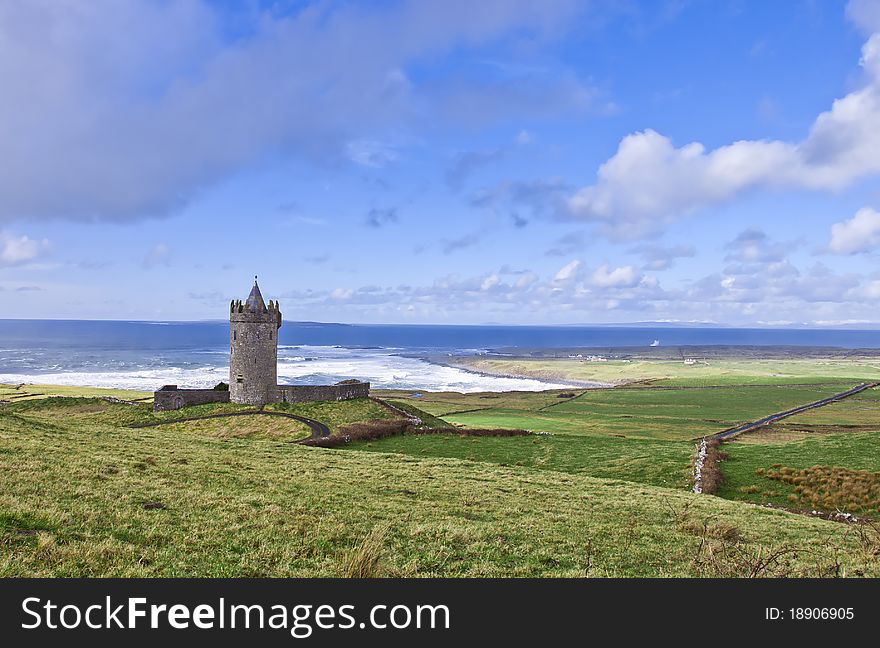 Doonagore Castle Near Doolin - Ireland.