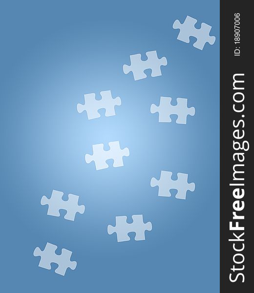 Jigsaw puzzle pieces isolated against a white background. Jigsaw puzzle pieces isolated against a white background